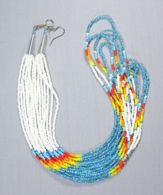 Beaded Fringe Earrings 12 inch