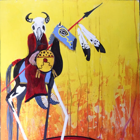 Bison Spirit Plains Warrior - Original Painting