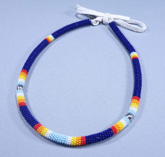 Beaded Choker Necklace 17 inch