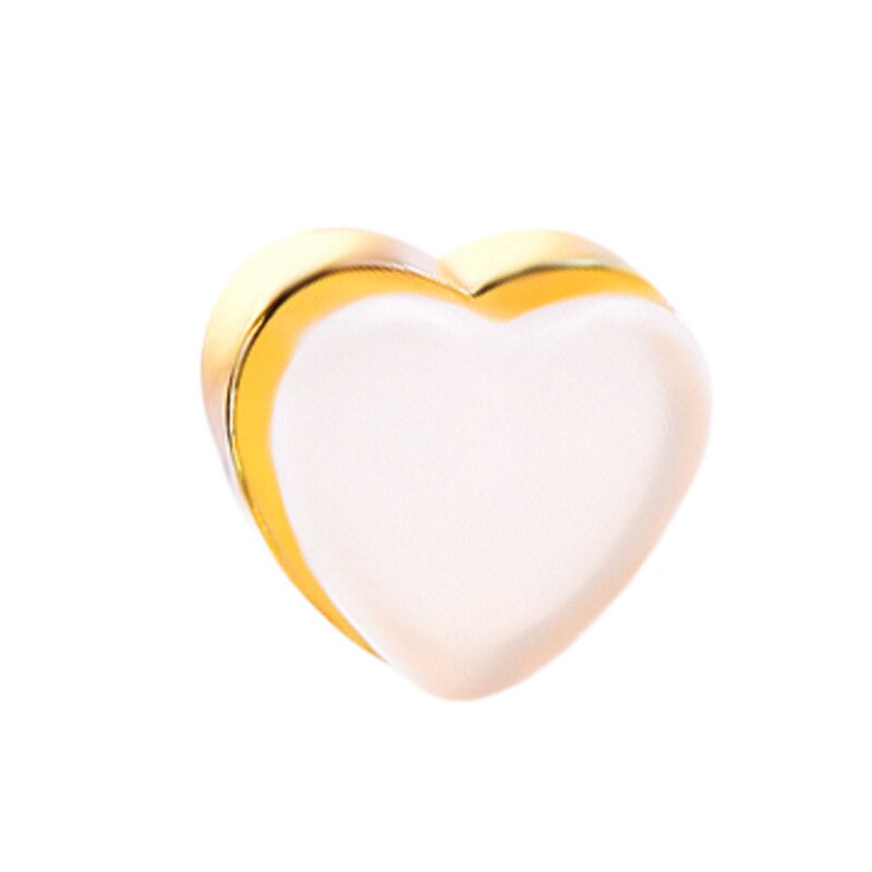 50pcs Love Heart Silicone Earring Back Anti-Allergic