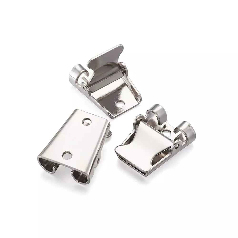 10pc Bolo Tie Slider Clasp Iron Platinum 24x19x7.5mm 30x25x9mm For Bolo Tie Making Bracelet Link Making Accessories