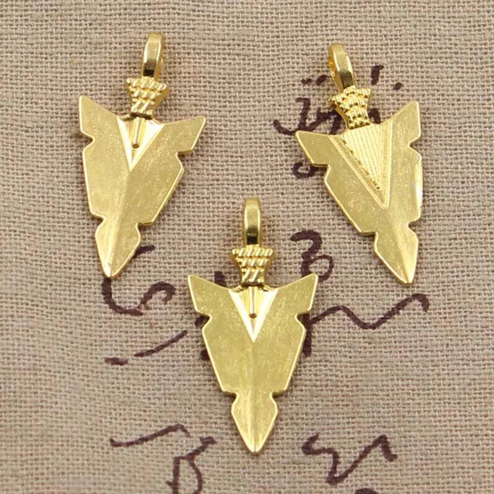 20pcs Charms Indian Arrowhead Dagger 28x15mm Handmade Pendant Making fit,Vintage TibetanBronze,DIY For Necklace