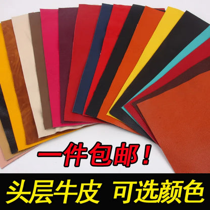 High Quality Handmade Tanned Vegetable Genuine Leather Piece Craft DIY Belt Butt Cowhide Leather Fabric