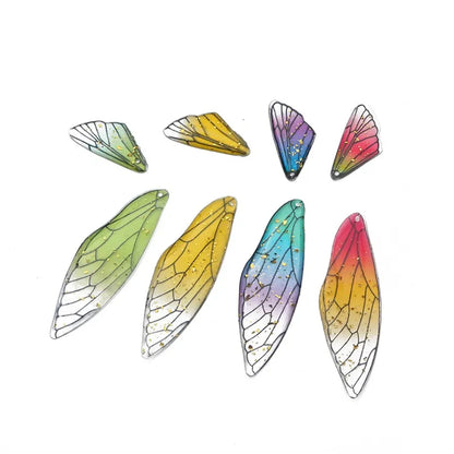 Two Gradient Color Resin Butterfly Wing