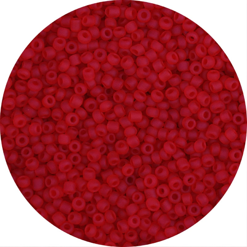 11/0 Matte Transparent Seed Beads 10grams