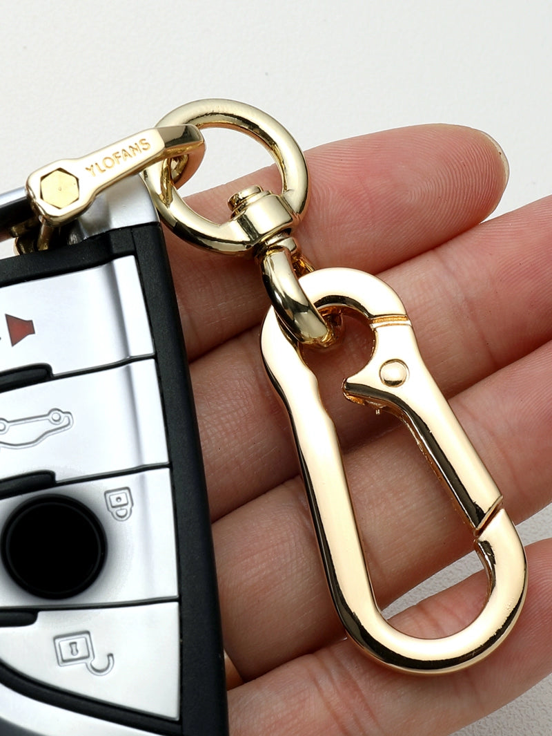 8-Character Fortune Car Key Vachette Clasp Waist Hanging Rotating Eight-Character Climbing Button Carabiner D Buckle Key Ring Ring Chain Pendant