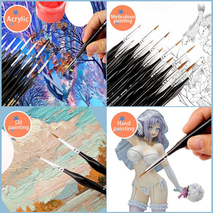 3 Colors - Hook Line Pen Art Painting Brushes