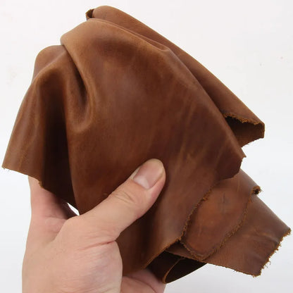 1.2mm  Natural Cow Skin Leather Crazy Horse Leather Color Genuine Leather for Diy Leather Craft for Belt Wallet Bag