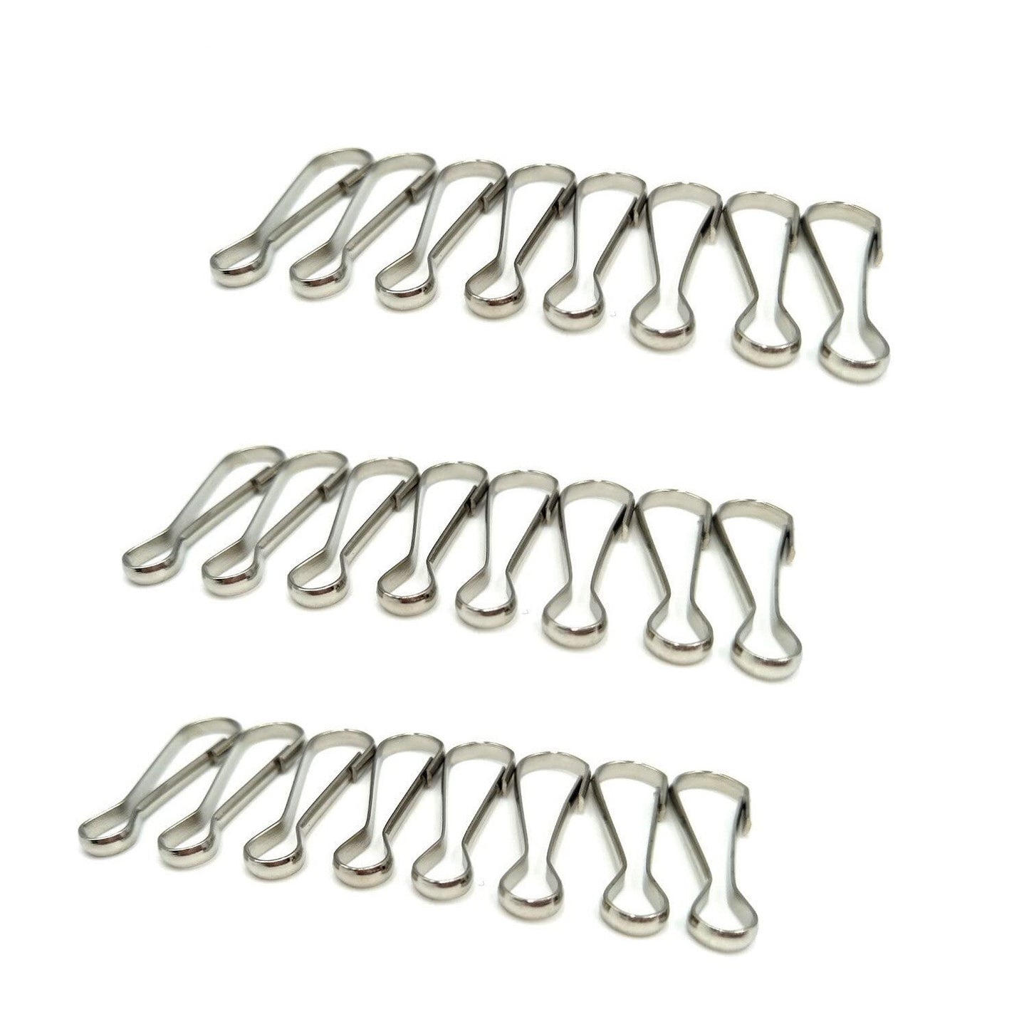 100 Pcs 7 Size Metal Spring Hooks Lanyard Snap Clip Hooks