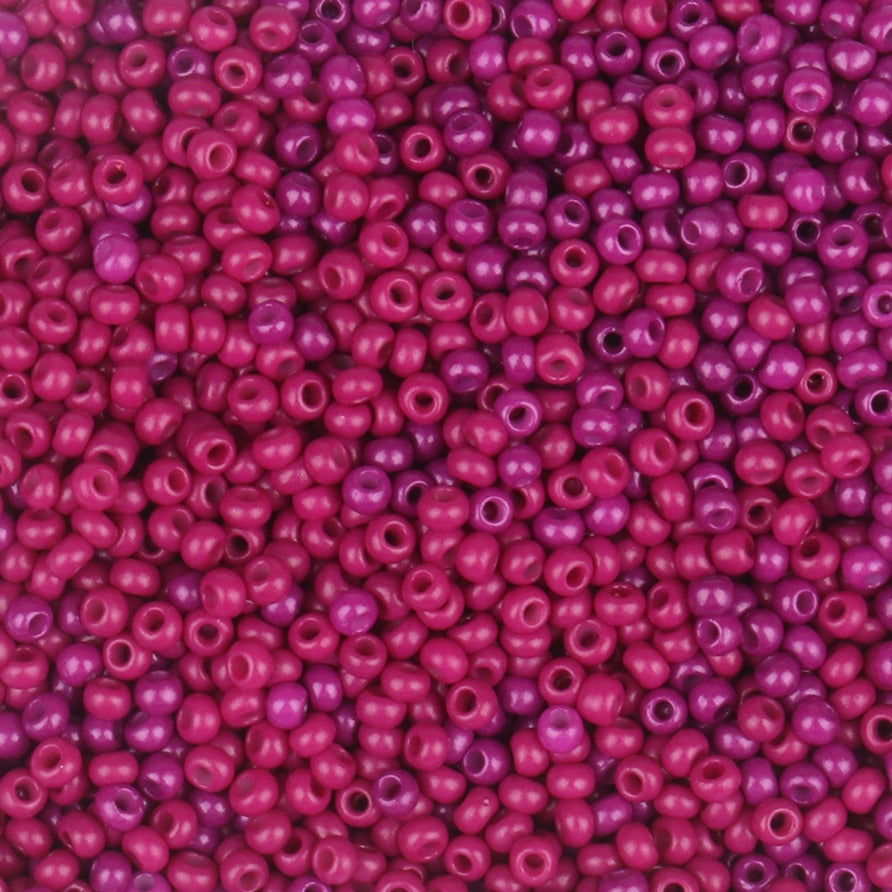 11/0 Czech Glass Seed Beads Fluorescent & Pearly Boxed Beads 35grams