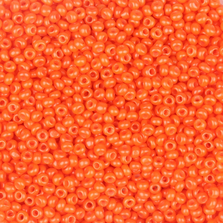 11/0 Czech Glass Seed Beads Fluorescent & Pearly Boxed Beads 35grams