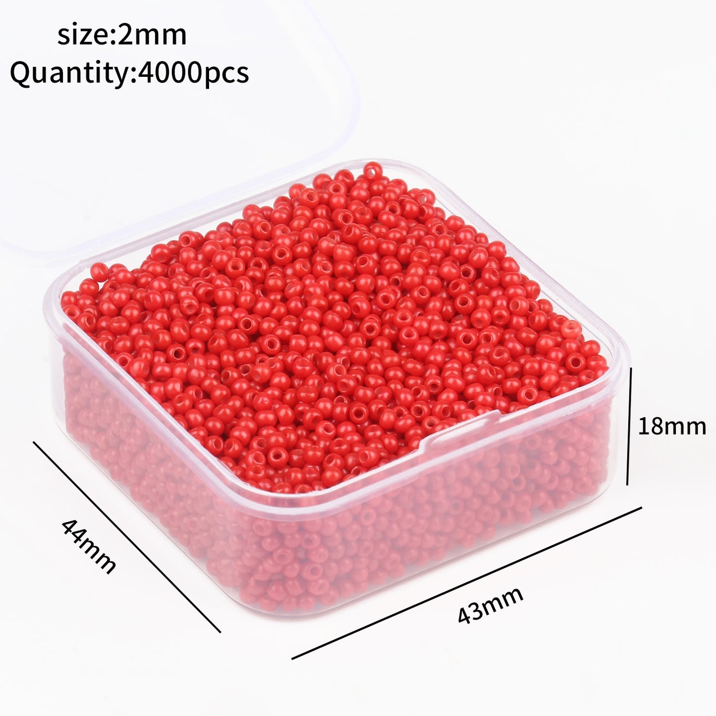 11/o 2mm Czech Glass Seed Beads - 35 Grams