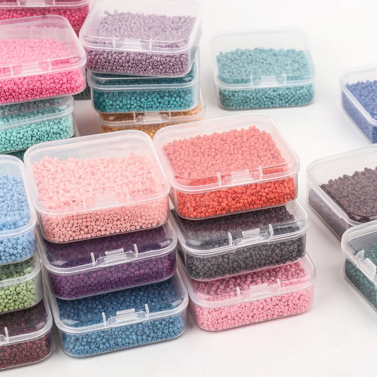 11/0 Czech Glass Seed Beads Opaque Boxed Beads 35grams