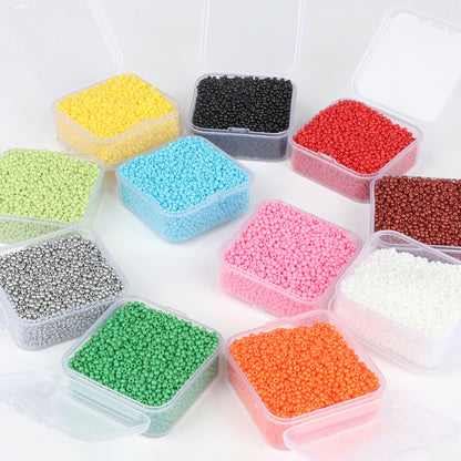 11/0 Czech Glass Seed Beads Fluorescent & Pearly Boxed Beads 35grams