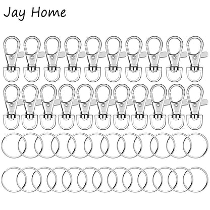 10pcs Premium Metal Swivel Lanyard Snap Key Chain Clasp