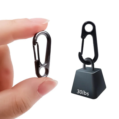 10pcs Lobster Clasp Buckle Keychian Mini Carabiners Outdoor Camping Hiking Buckles Alloy Spring Snap Hooks Keychains Tool Clips