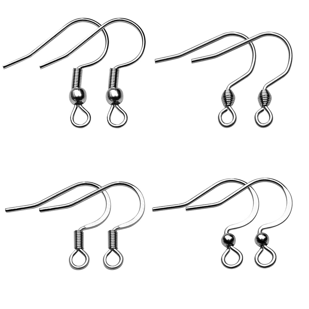 30pcs Hypoallergenic Stainless Steel Earrings Hooks