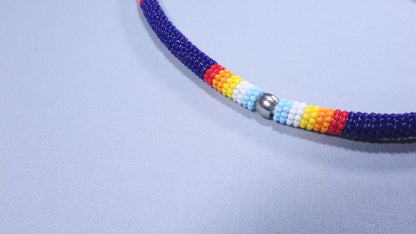 Beaded Choker Necklace 17 inch