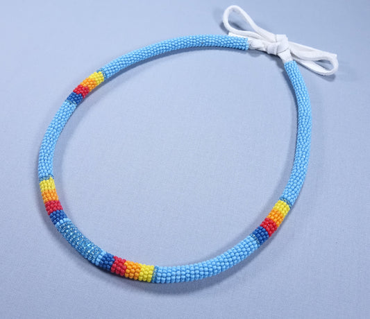 Beaded Choker Necklace 17 inch