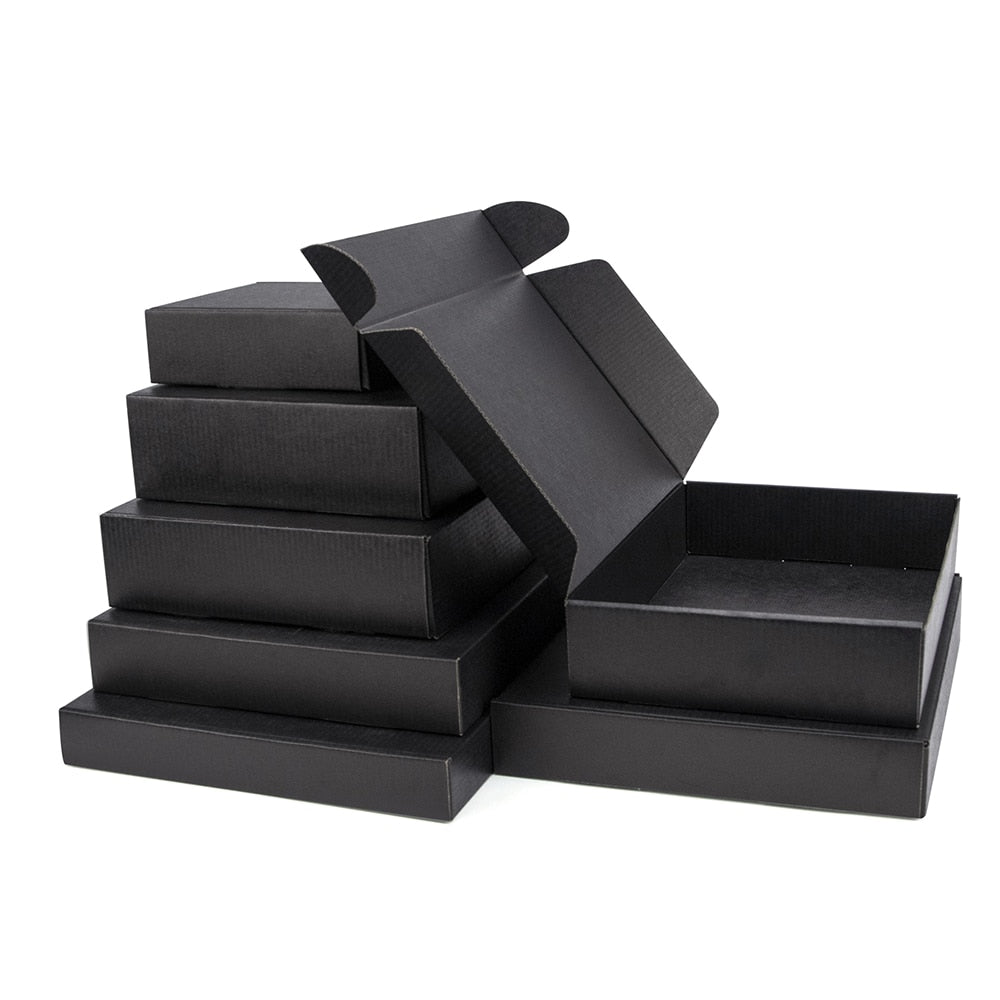 5psc/10pcs Small Gifts Packaging Box Black