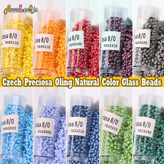 11/0, 8/0, 6/0 Czech Preciosa Oling Color Glass Beads 10grams
